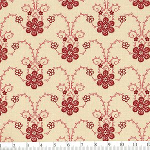 *Marcus Fabrics* Georgetown Lacy Vine red