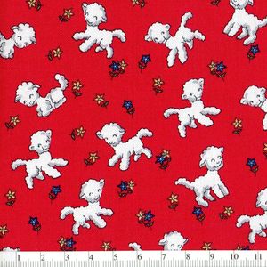 *Penny Rose Studio* Toy Chest Little Lambs red