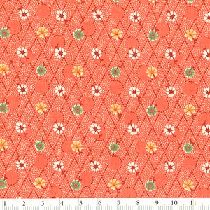 *Marcus Fabrics* Aunt's Grace Miniatures rhombus orange