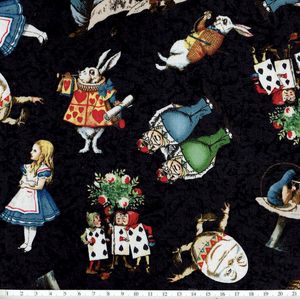 *Windham Fabrics* Alice in Wonderland black