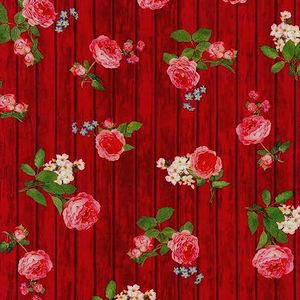 *ROBERT KAUFMAN* Farmhouse Rose red 45×54