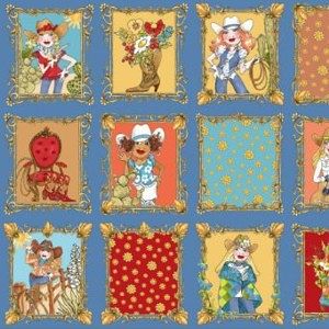*Loralie Designs* Whoa Girl! panel Turquoise