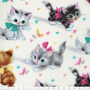 *Michael Miller*Little Kitties cream