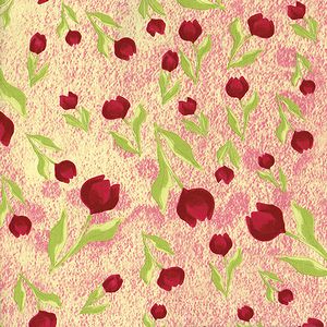 *Loralie Designs* Tulip Toss apricot 45×54