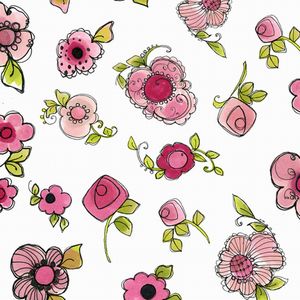*Loralie Designs* Love Your Look Salon Parlor Posies wh 45×54