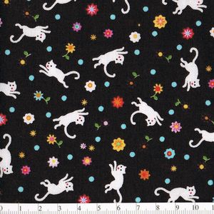 【20%OFF】*Michael Miller* Happy Hills Kitty Ditty brown