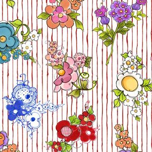 *Loralie Designs* Joy Journey Mixed Bouquets red 45×54