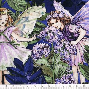 *Michael Miller* Night Flower Fairies ダブルボーダー 45×110