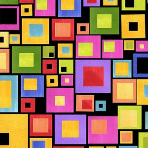 *Loralie Designs* Golf Happy Blocks black 45×54