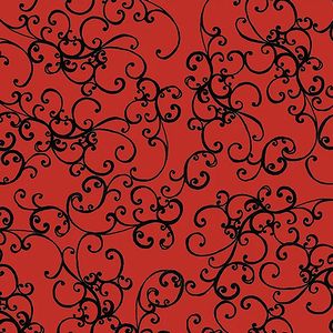 *Loralie Designs* Elegant Scroll red