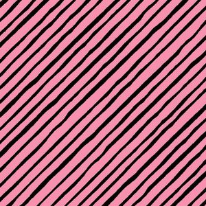 *Loralie Designs* Sorta Stripe Bias Strawberry 45×54