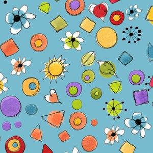 *Loralie Designs* Joy Dots turquoise 45×54