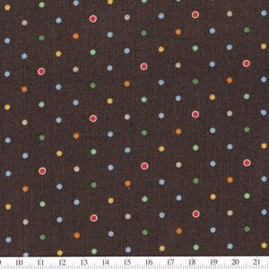 *Exclusively Quilters* Nostalgia Dots brown